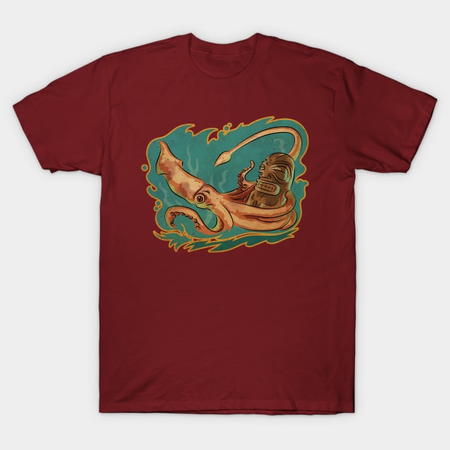 Squid & Tiki T-Shirt by zerostreet